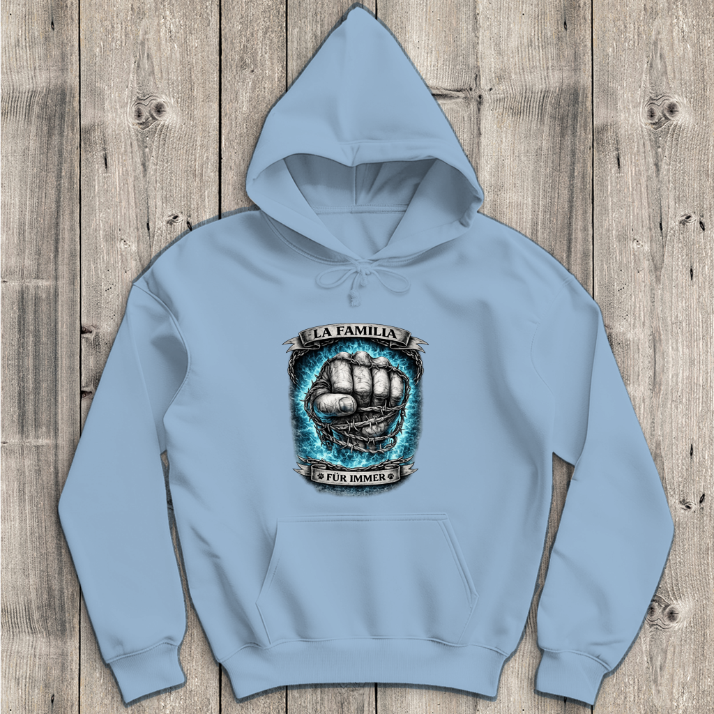 Herren Hoodie La Familia für immer mit Bernhardiner