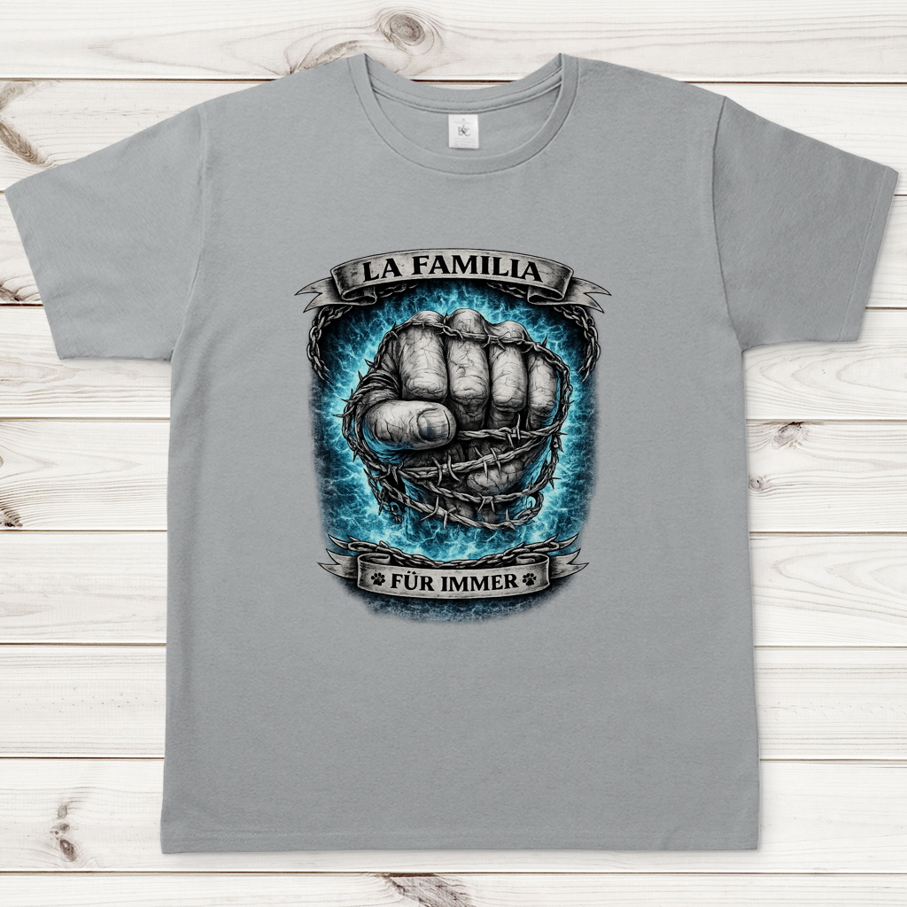Herren T-Shirt La Familia für immer mit Boxer
