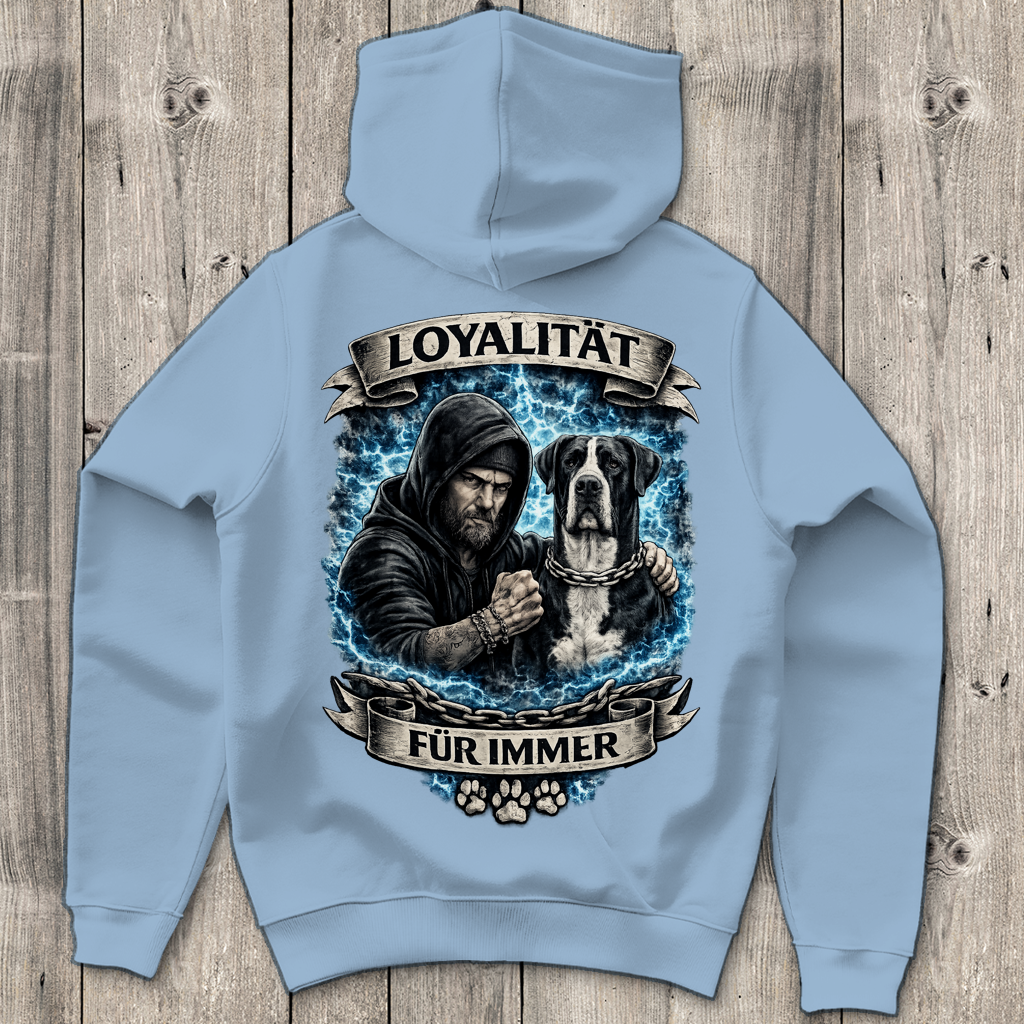 Herren Hoodie La Familia für immer mit Deutsche Dogge