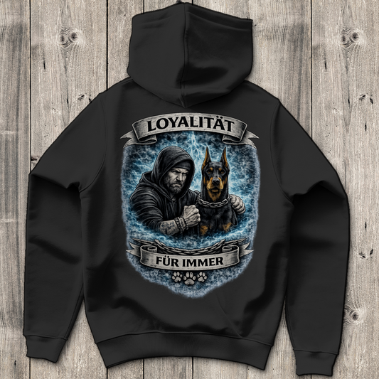 Herren Hoodie La Familia für immer mit Dobermann