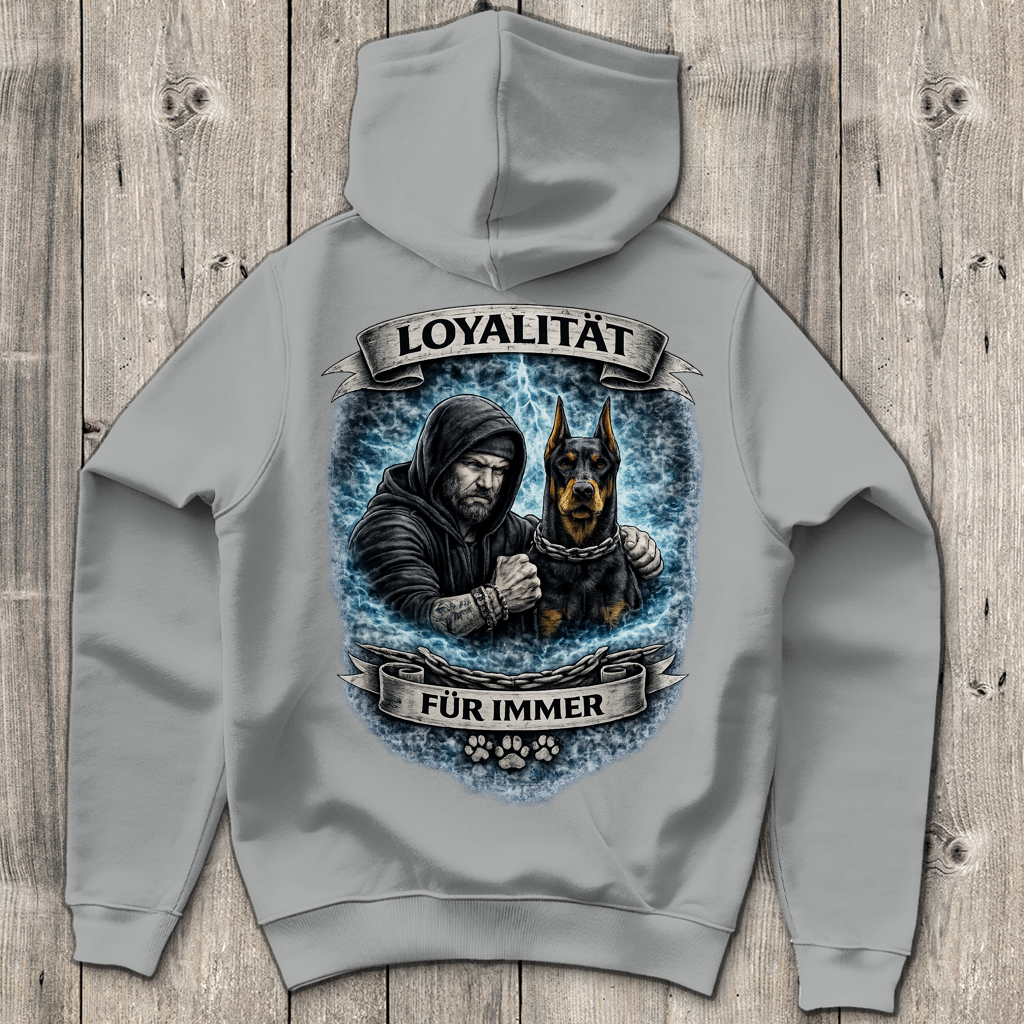Herren Hoodie La Familia für immer mit Dobermann