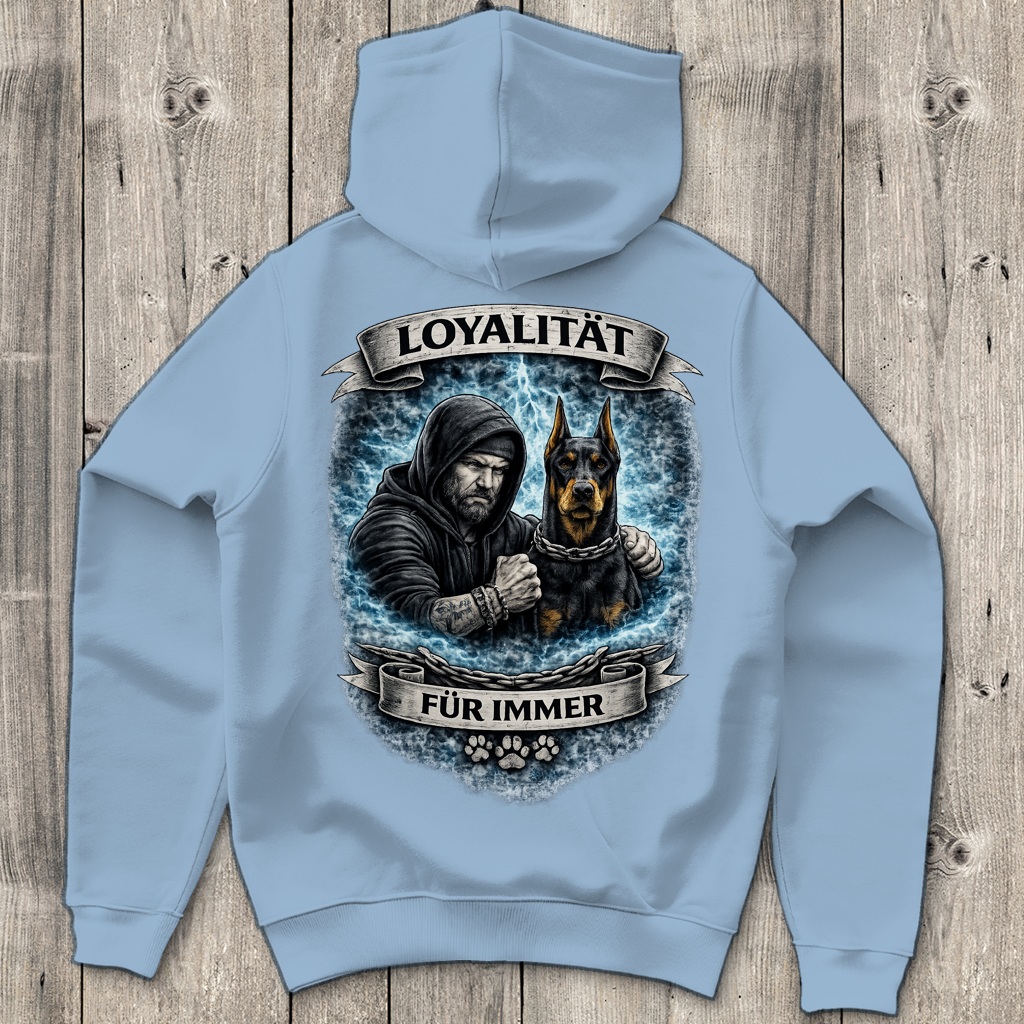Herren Hoodie La Familia für immer mit Dobermann