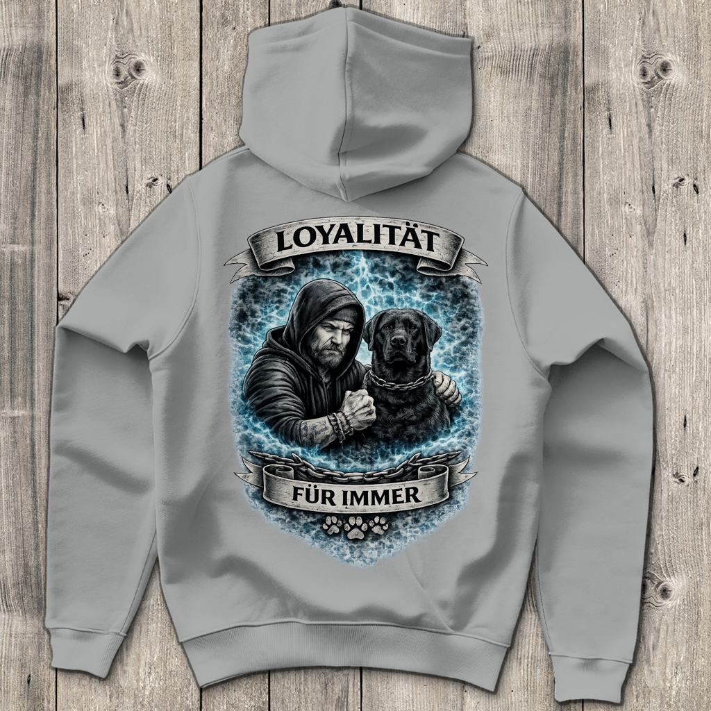 Herren Hoodie La Familia für immer mit Labrador