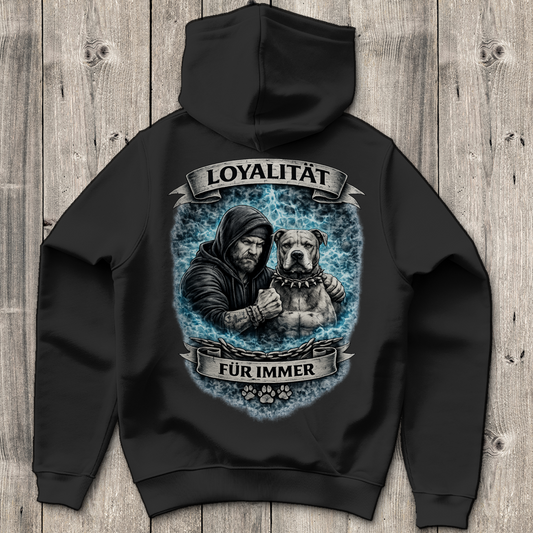 Herren Hoodie La Familia für immer mit Pitbull