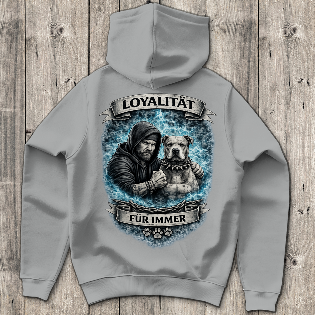 Herren Hoodie La Familia für immer mit Pitbull
