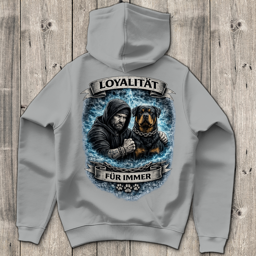 Herren Hoodie La Familia für immer mit Rottweiler