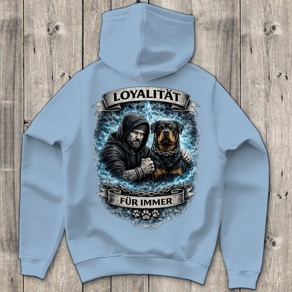 Herren Hoodie La Familia für immer mit Rottweiler