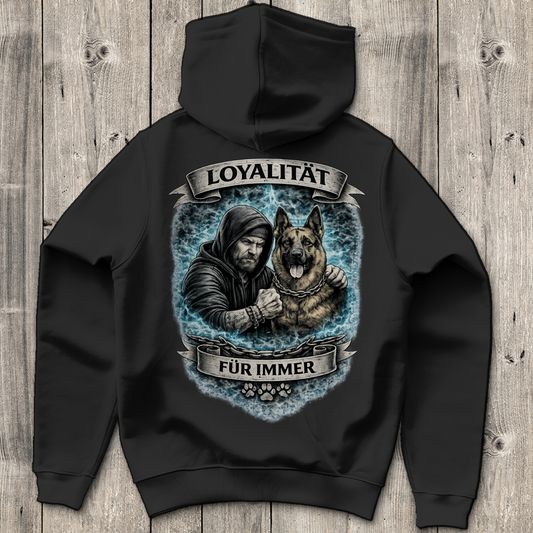 Herren Hoodie La Familia für immer mit Schäferhund
