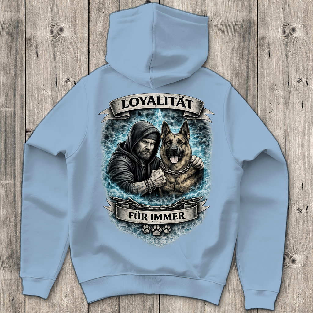 Herren Hoodie La Familia für immer mit Schäferhund