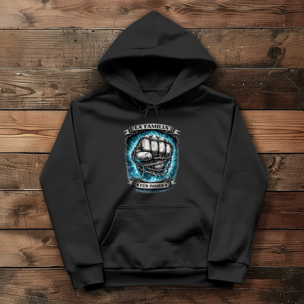 Damen Hoodie La Familia für immer mit Deutsche Dogge