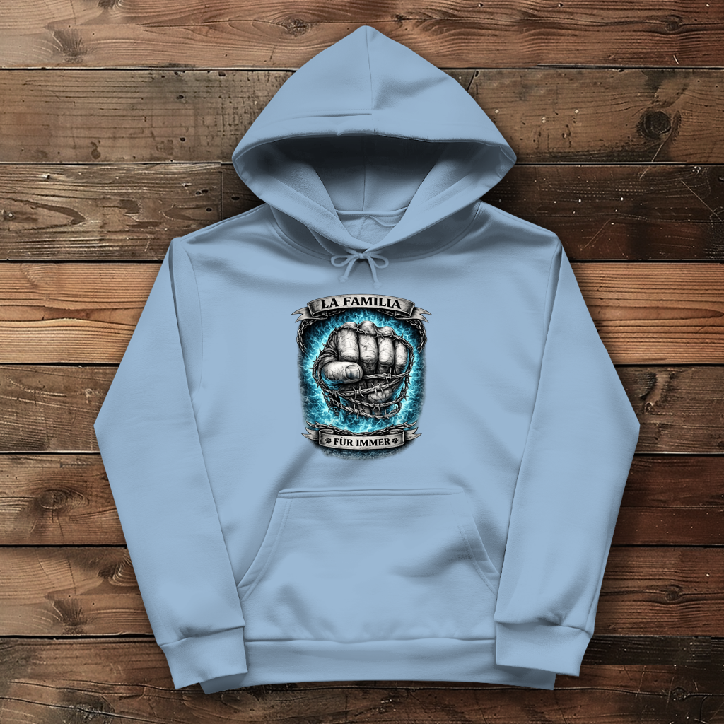 Damen Hoodie La Familia für immer mit Deutsche Dogge