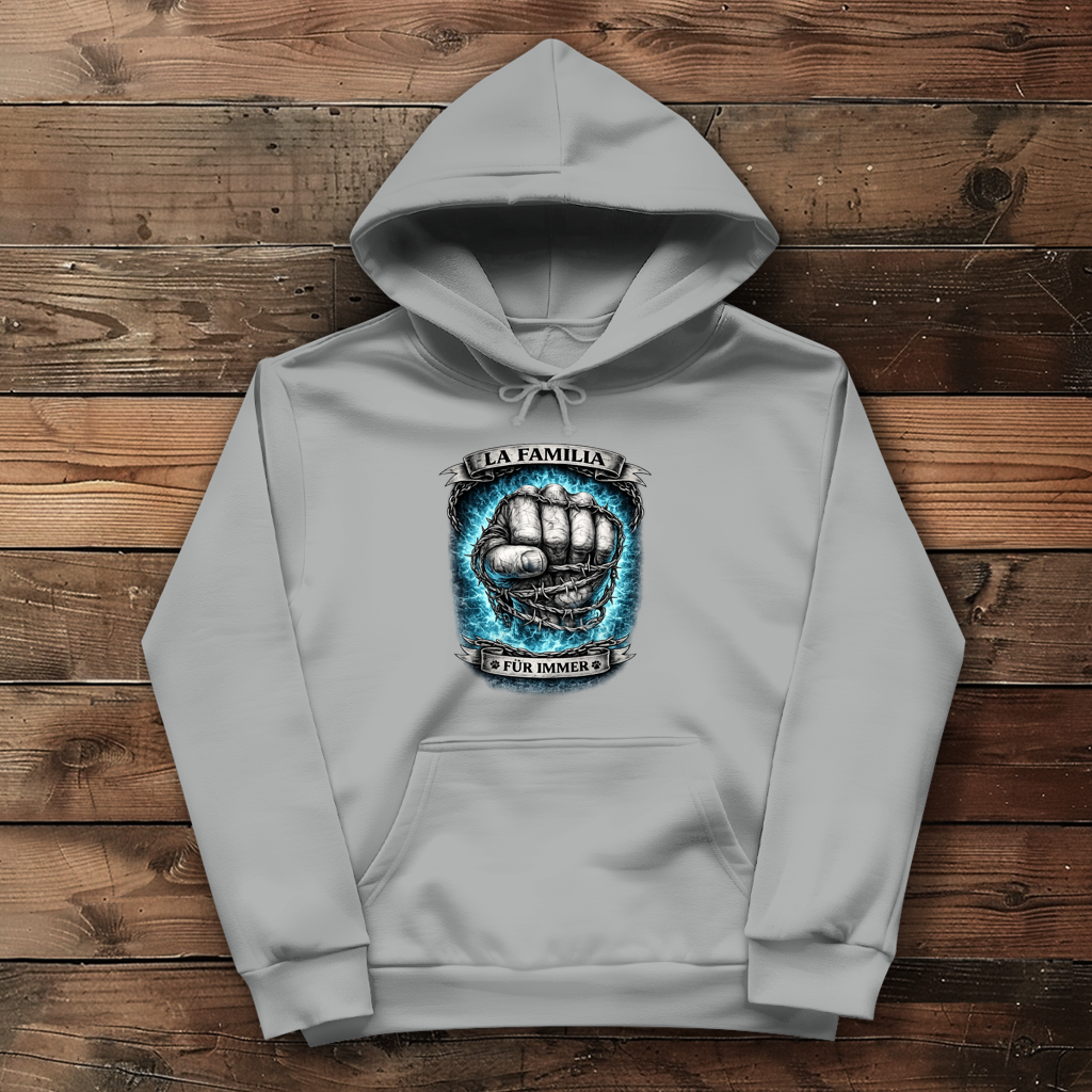 Damen Hoodie La Familia für immer mit Deutsche Dogge