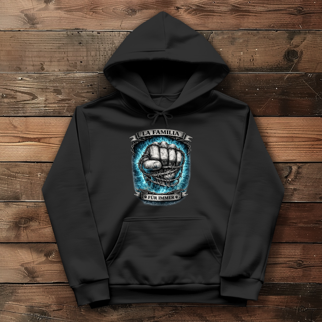 Damen Hoodie La Familia für immer mit Rottweiler