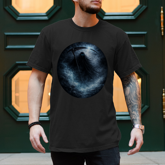 Herren T-Shirt Der Tod im blauen Nebel