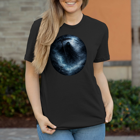 Damen T-Shirt Der Tod im blauen Nebel