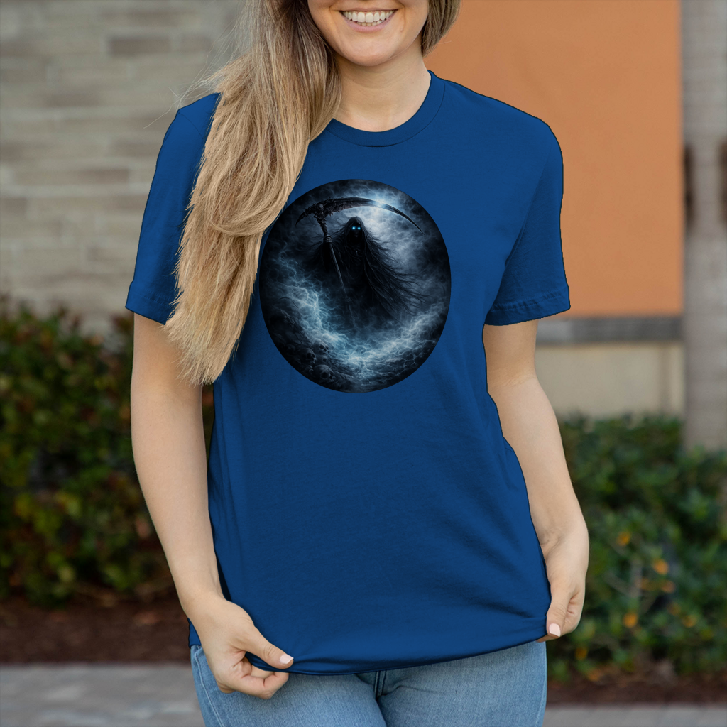 Damen T-Shirt Der Tod im blauen Nebel