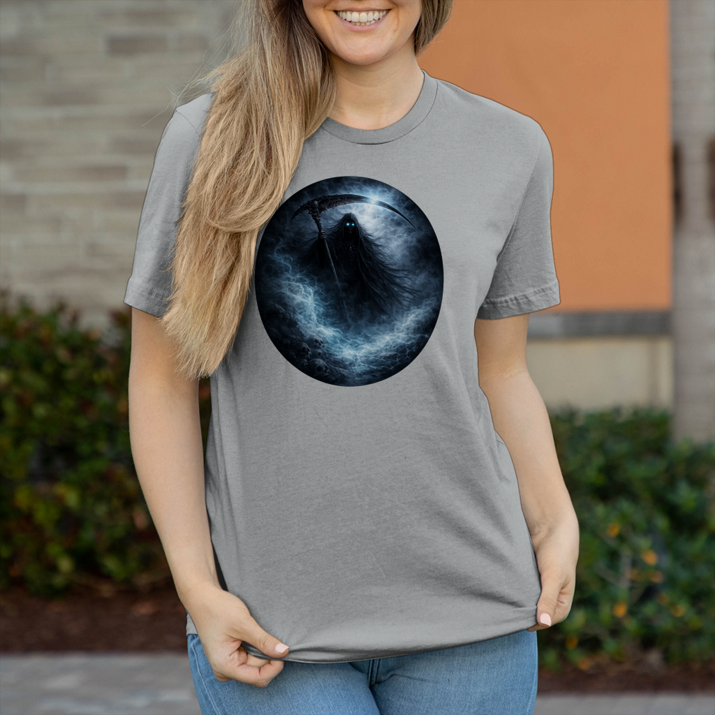 Damen T-Shirt Der Tod im blauen Nebel