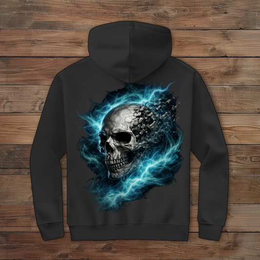 Herren Zipper Hoodie Knochenspannung