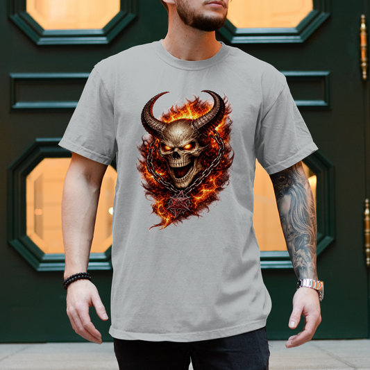 Herren T-Shirt Feuertod seitlich