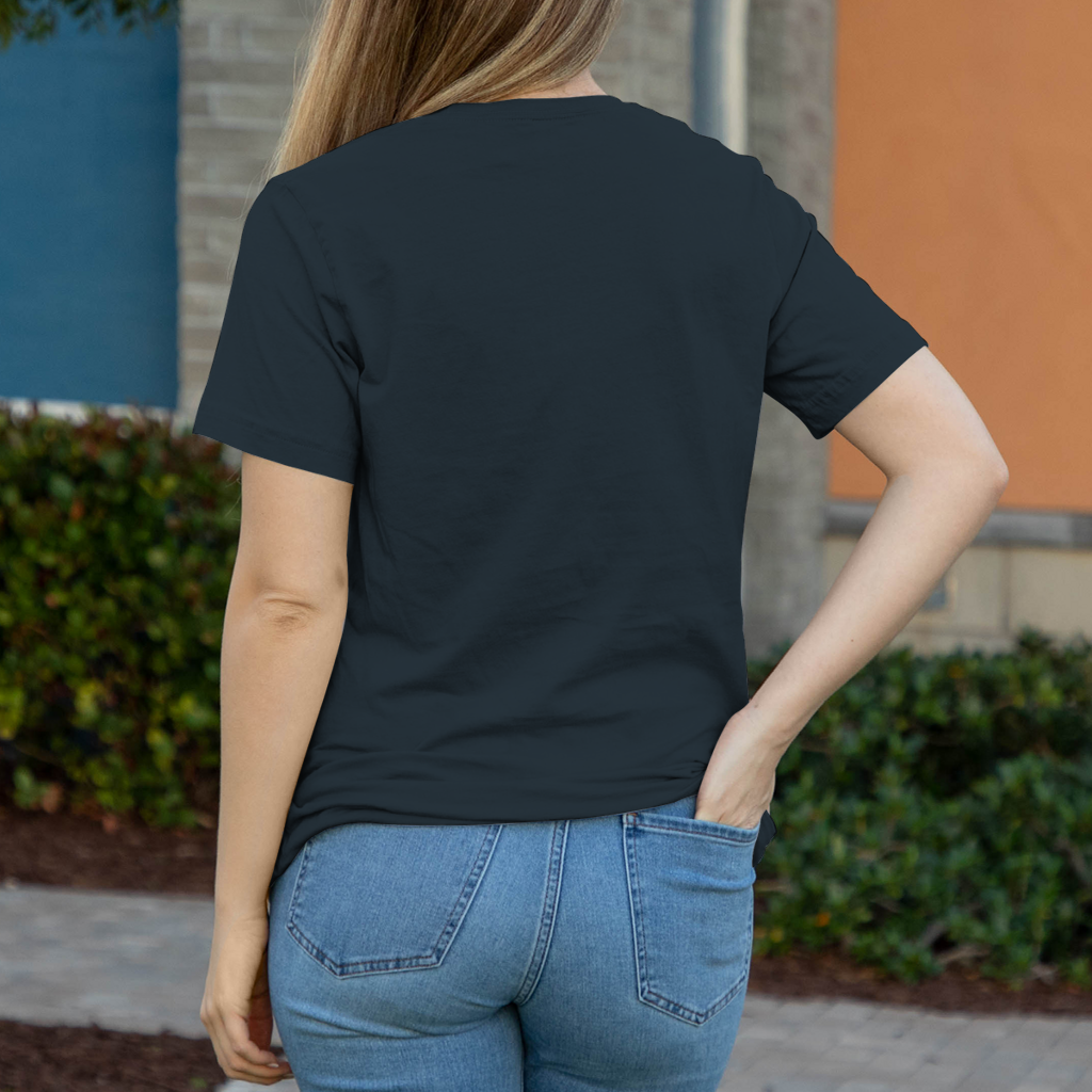 Damen T-Shirt Magische schwarze Katze mit elektrischer Aura