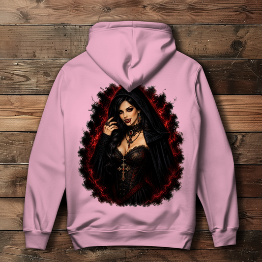 Damen Hoodie Dunkler, verführerischer vampirischer Blick