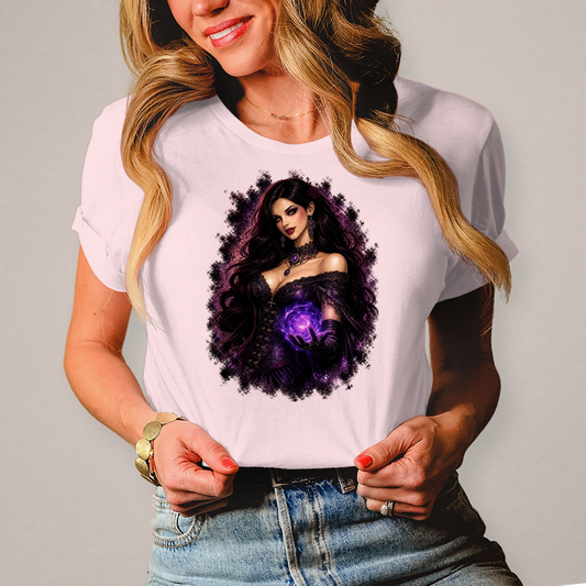 Damen T-Shirt Dämonische Magie in Gothic-Pracht