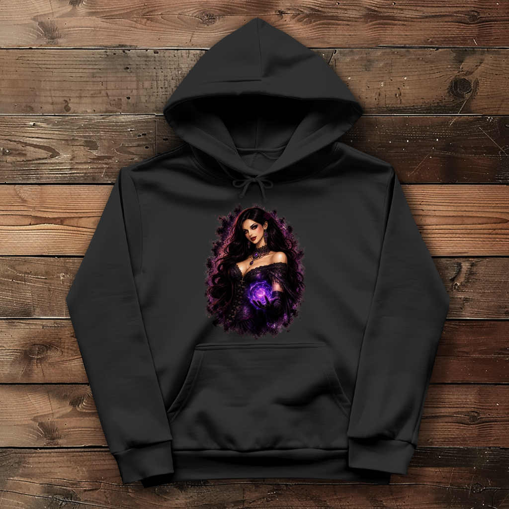 Damen Hoodie Dämonische Magie in Gothic-Pracht