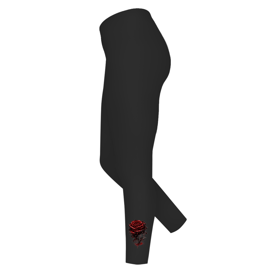 Leggings Blutige Rose im Dunkeln