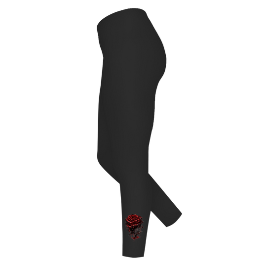 Leggings Blutige Rose im Dunkeln