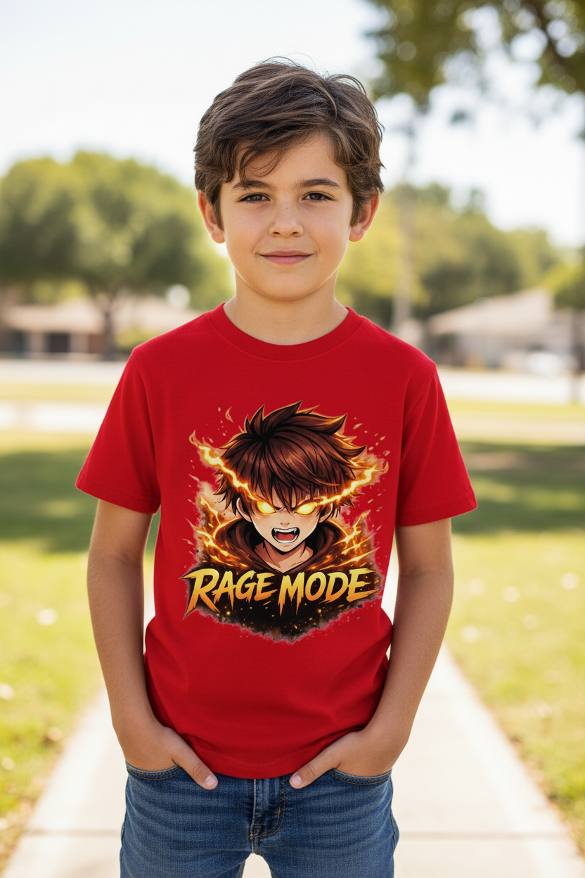 Kinder Basic T-Shirt Wutanfall Energieburst