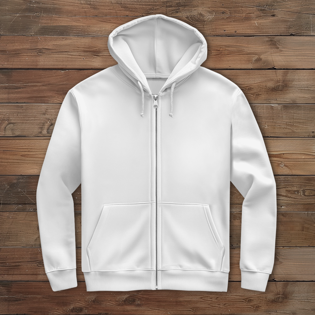 Herren Zipper Hoodie Grimmiger Gamer mit leuchtendem Headset