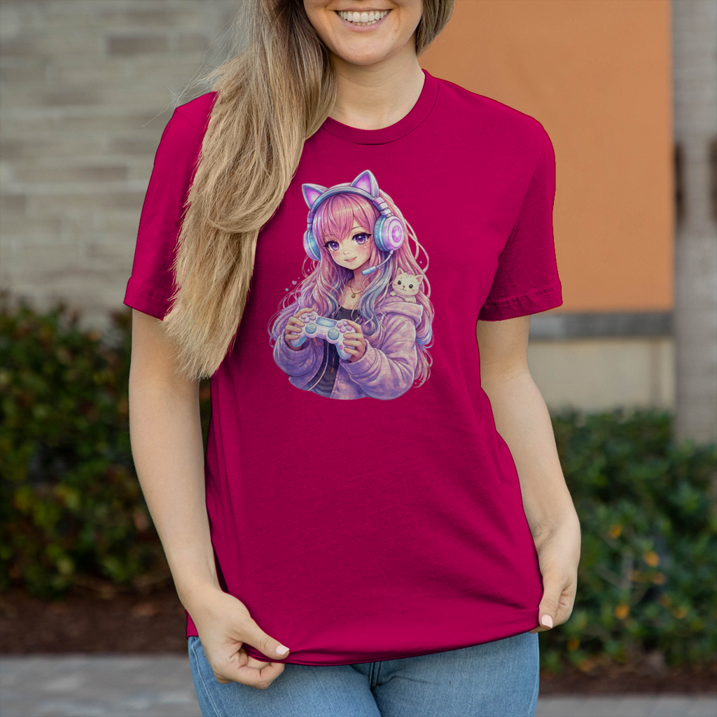 Damen T-Shirt Zockergirl