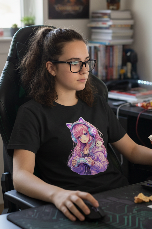 Kinder Basic T-Shirt Zockergirl