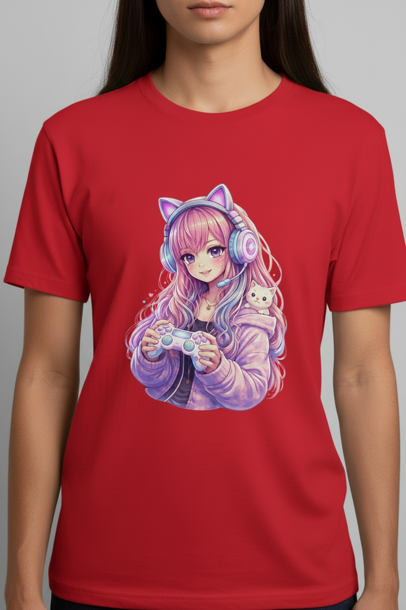 Kinder Basic T-Shirt Zockergirl