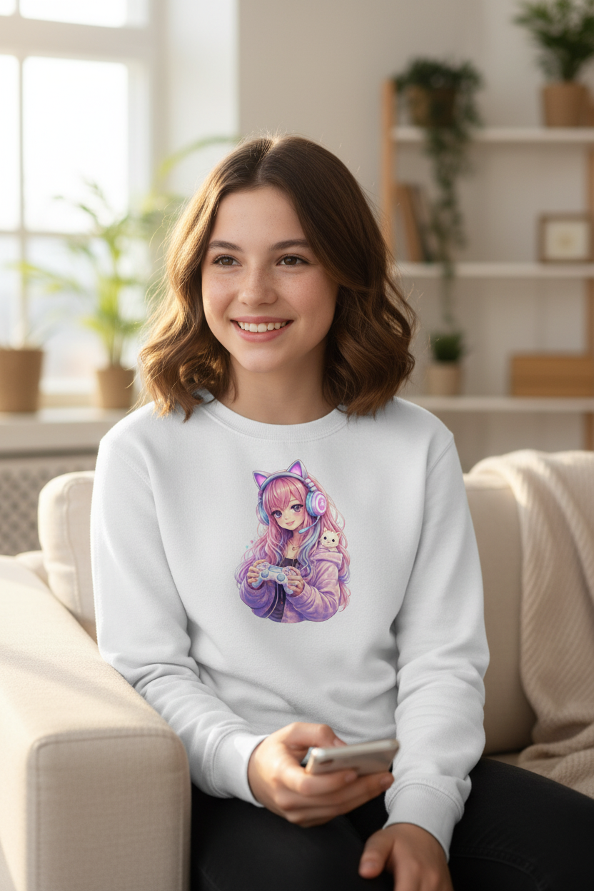 Kinder Sweatshirt Zockergirl