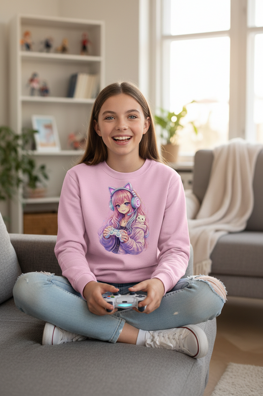Kinder Sweatshirt Zockergirl