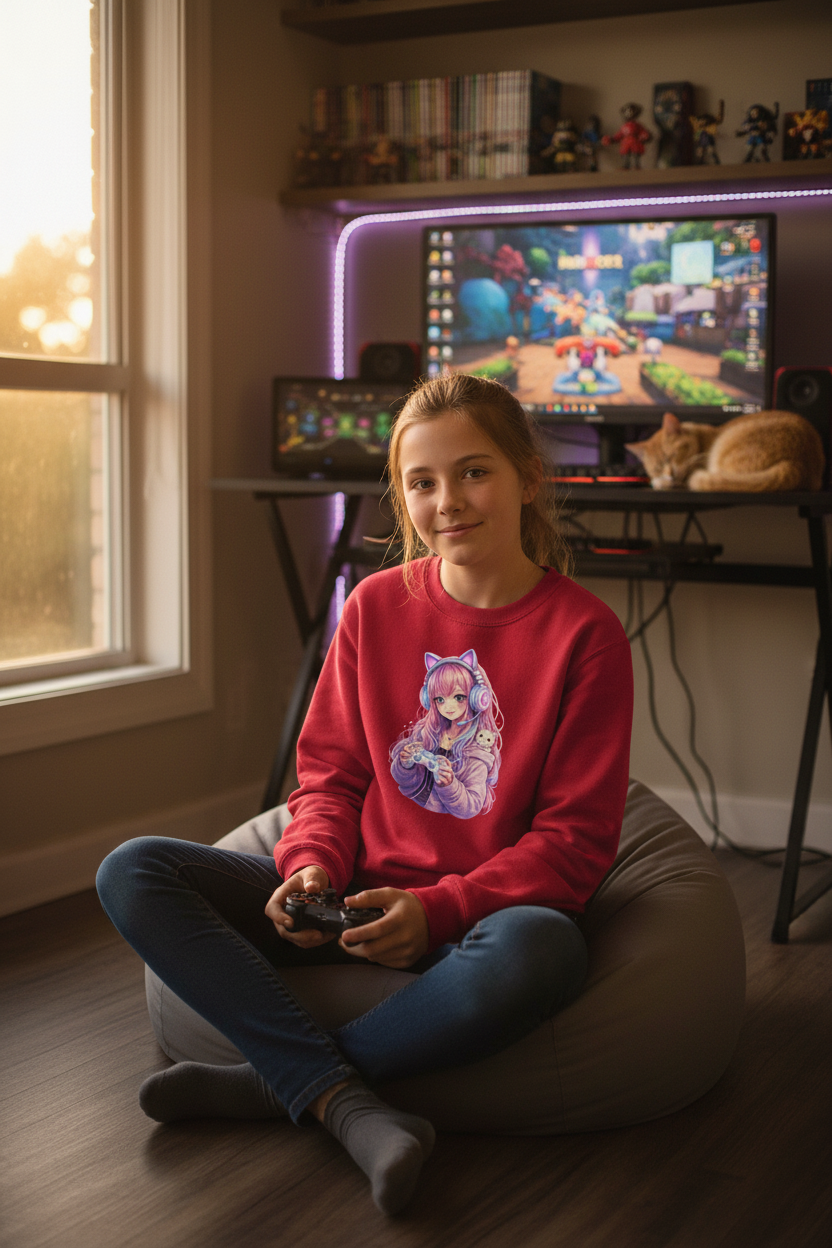 Kinder Sweatshirt Zockergirl