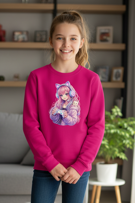 Kinder Sweatshirt Zockergirl