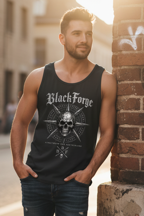 Herren Basic Tank Top BlackForge mal anders
