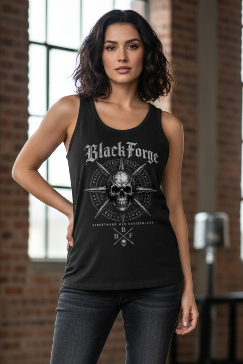 Damen Basic Tank Top BlackForge mal anders