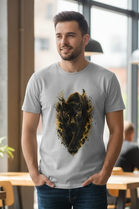 Herren T-Shirt Puma im Goldnebel