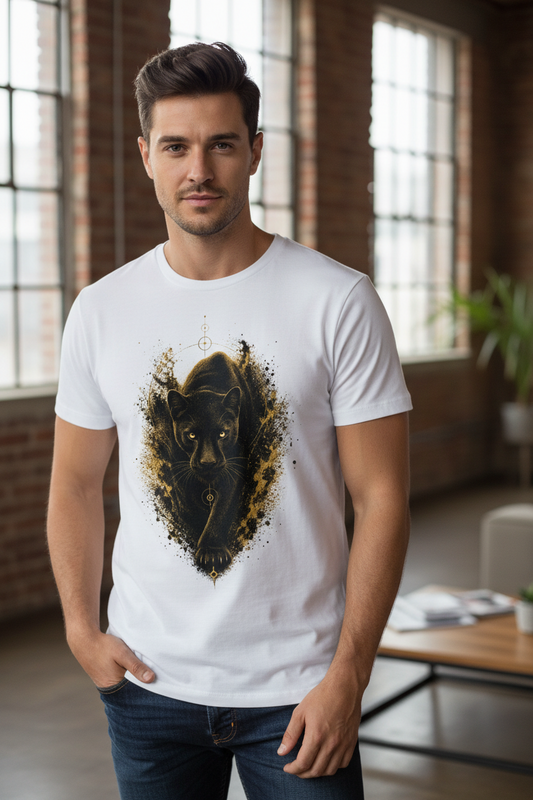 Herren T-Shirt Puma im Goldnebel