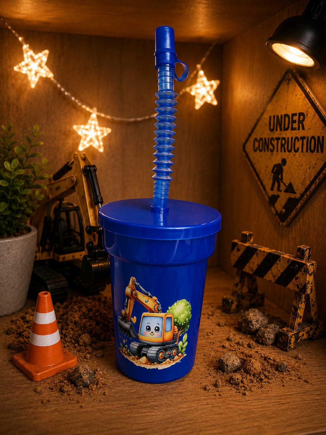 🚜 Baustellen Trinkbecher „Little Excavator“ 🚧