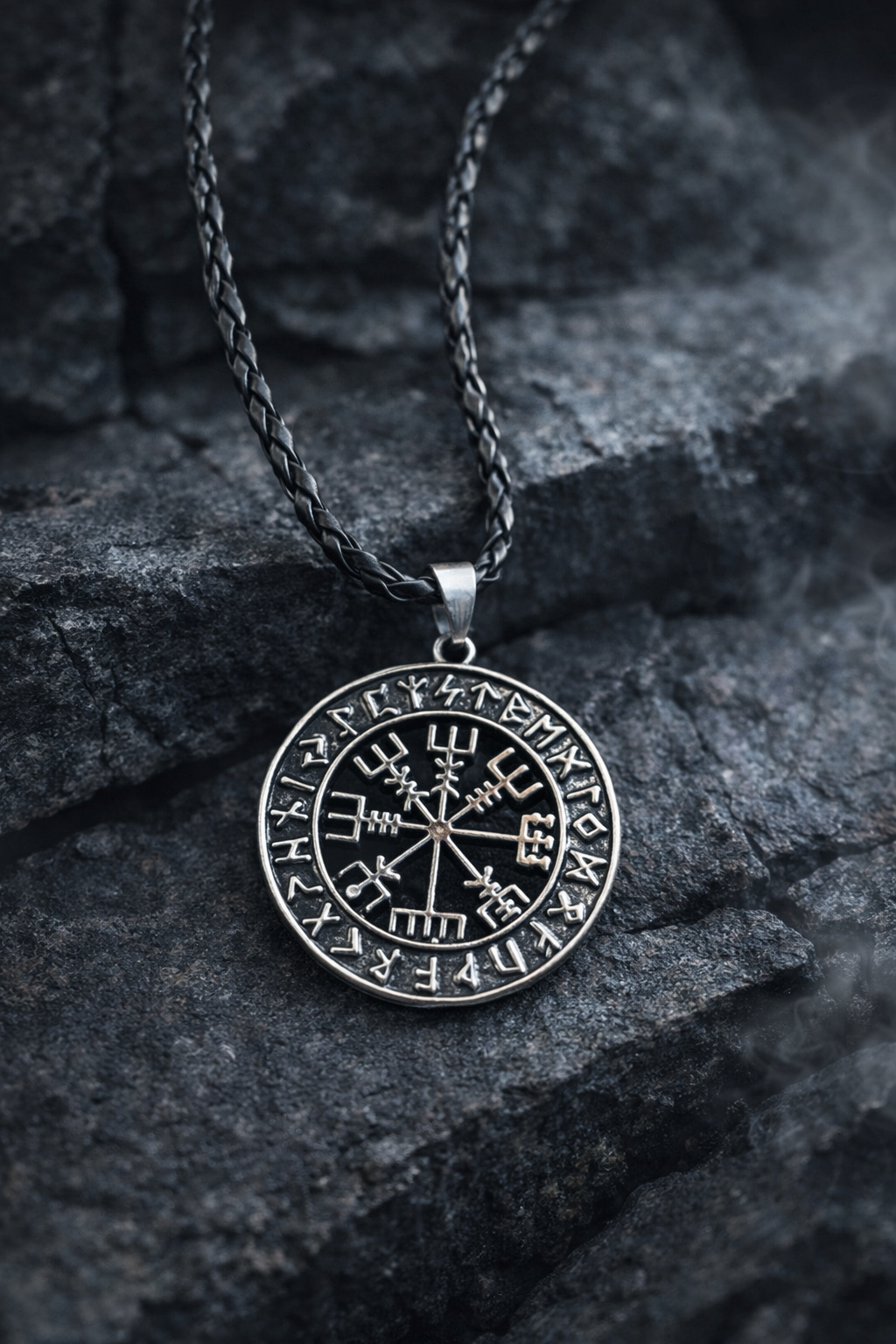 ⚔️ Vegvisir Halskette – Nordischer Kompass der Wikinger ⚔️