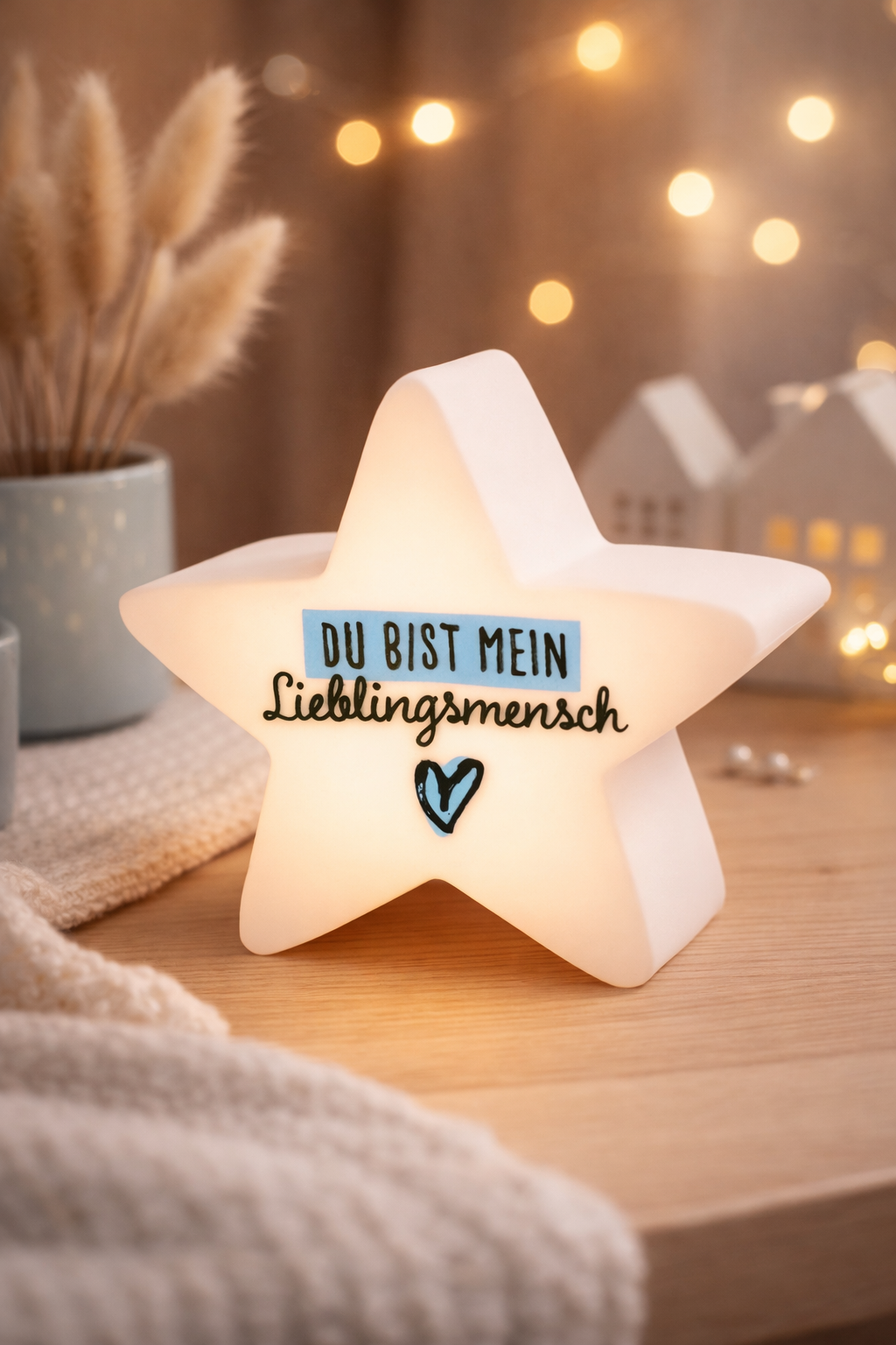 LED-Dekolicht „Lieblingsmensch“ & Schutzengel