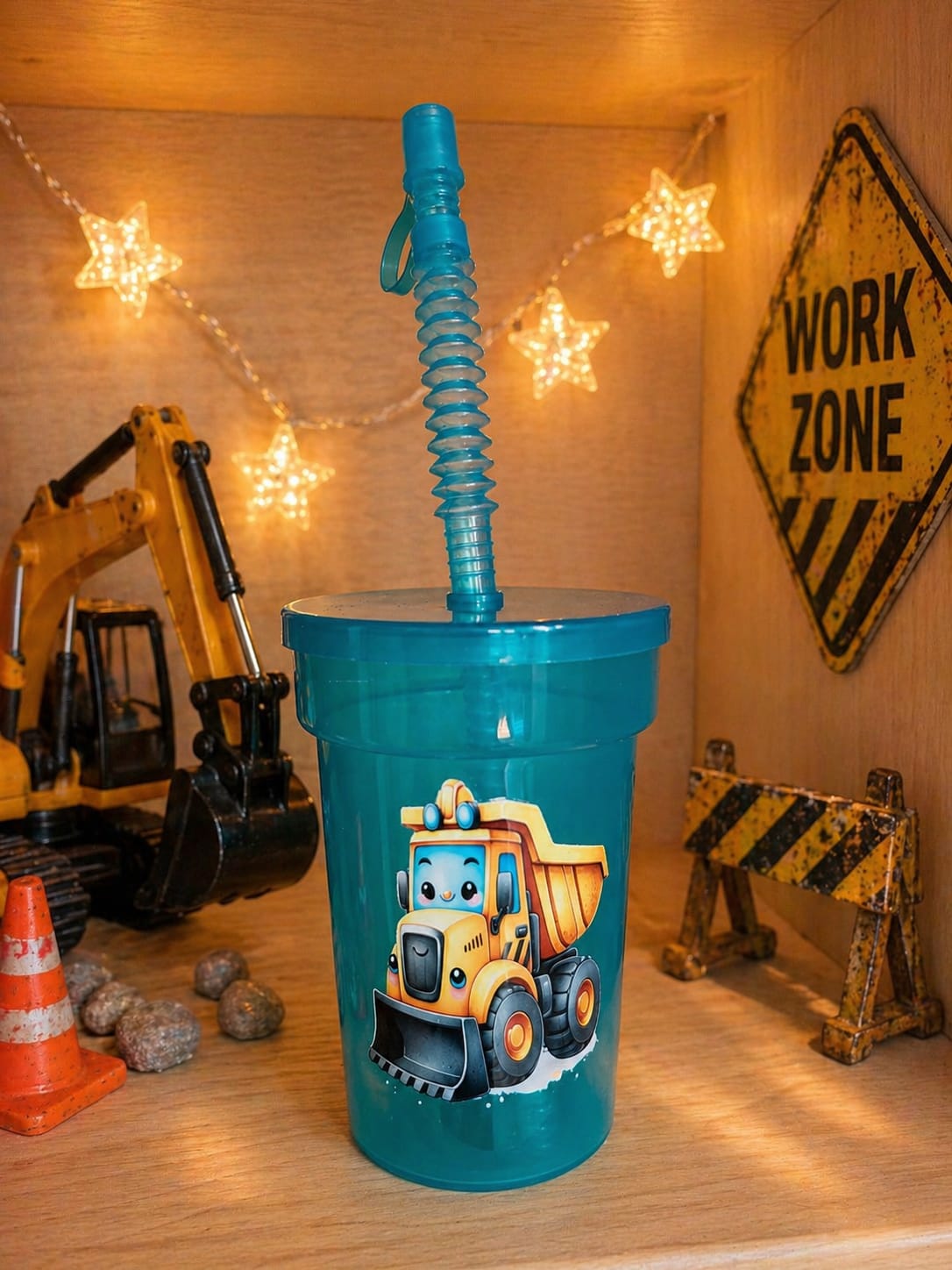 🚜 Baustellen Trinkbecher „Work Zone“ 🚧
