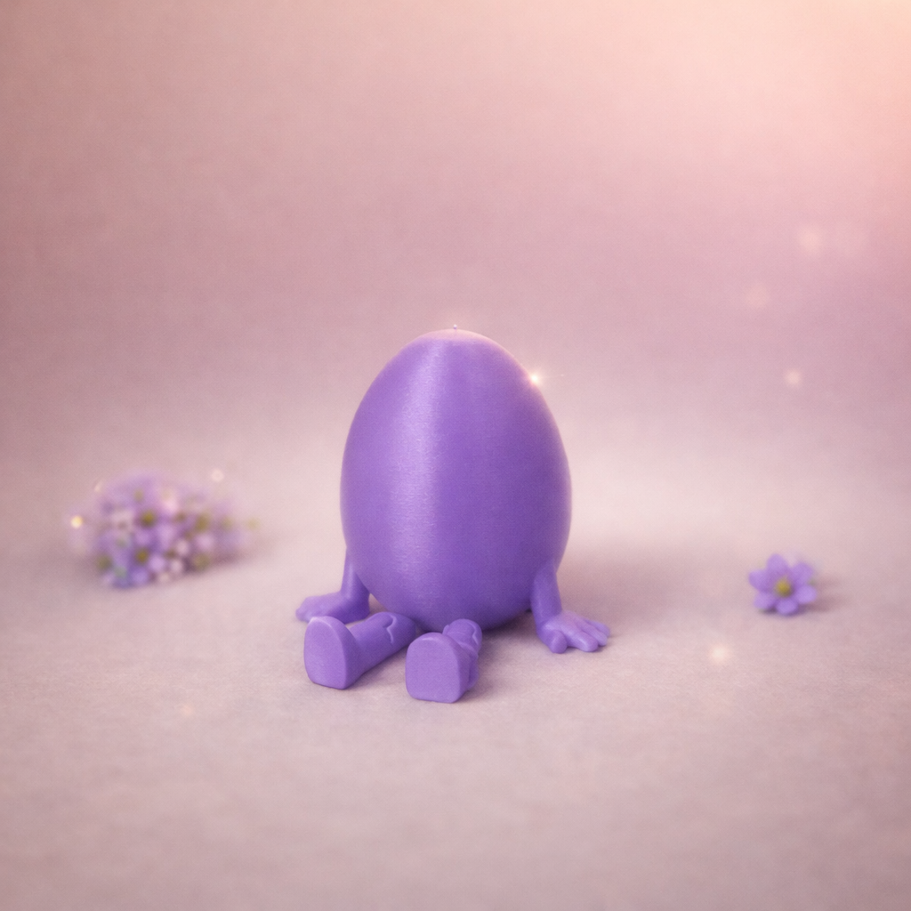 Wackel-Ei mit beweglichen Beinen – Niedliche Osterdekoration aus dem 3D-Druck
