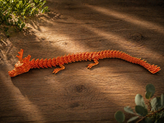 3D-gedruckter Gelenkdrache – Flexibler Fantasiedrache
