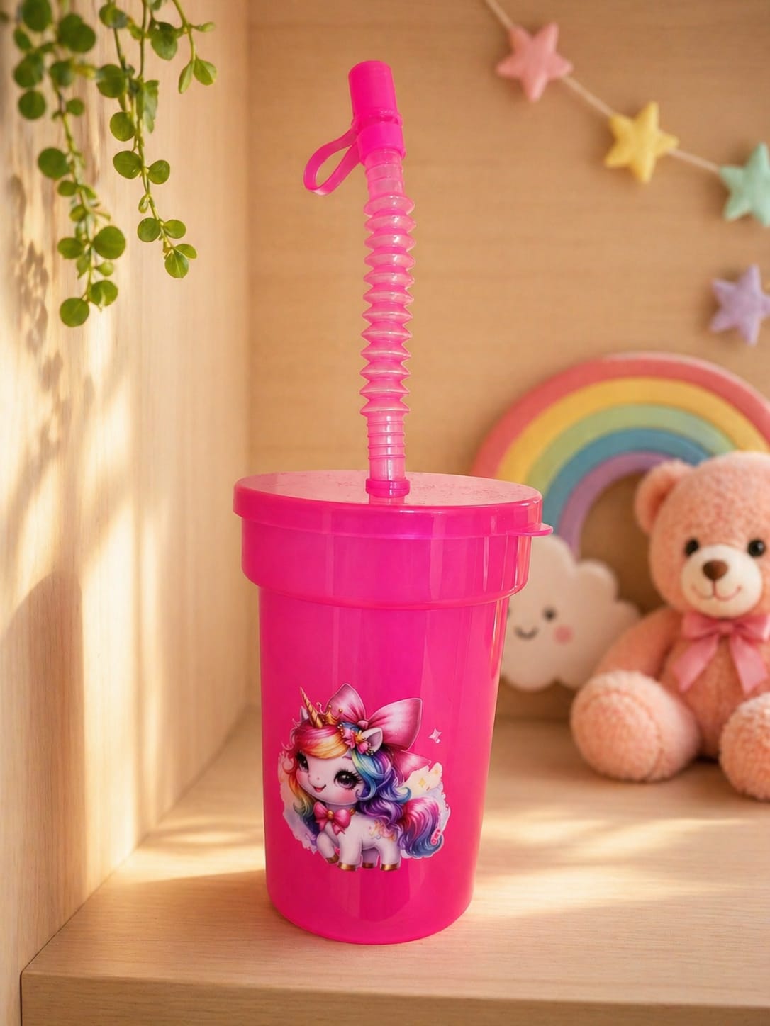 🦄 Einhorn Trinkbecher „Pink Princess“ 🌈