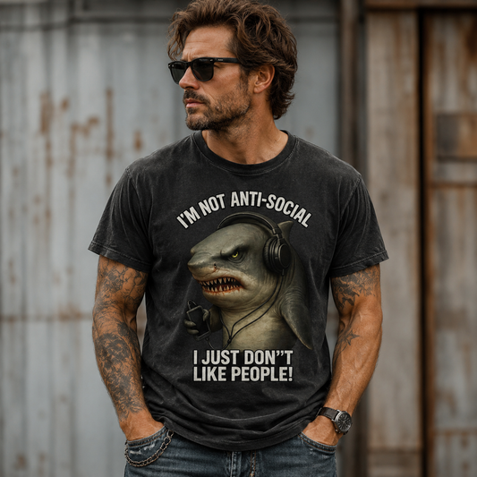 Herren T-Shirt Hate People Hai